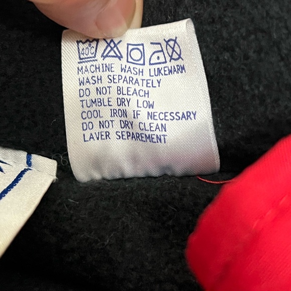 Vintage Reebok Wisconsin Badgers Fleece Lined Coat Jacket Size Large READ - Picture 16 of 16